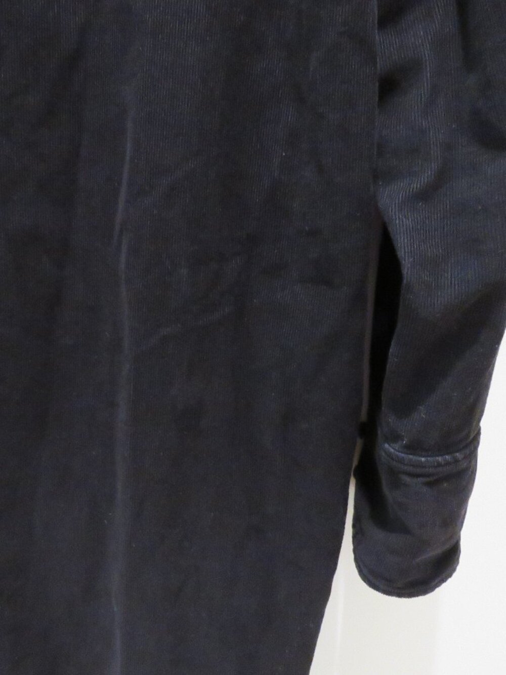 COS Corduroy Shirt Midi Dress Black US 12 Minimalist Quiet Luxury 90s Oversized - Picture 8 of 14